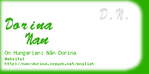 dorina nan business card